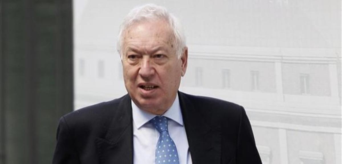 García Margallo, a l’arribar al Congrés de Diputats, el 31 d’octubre.