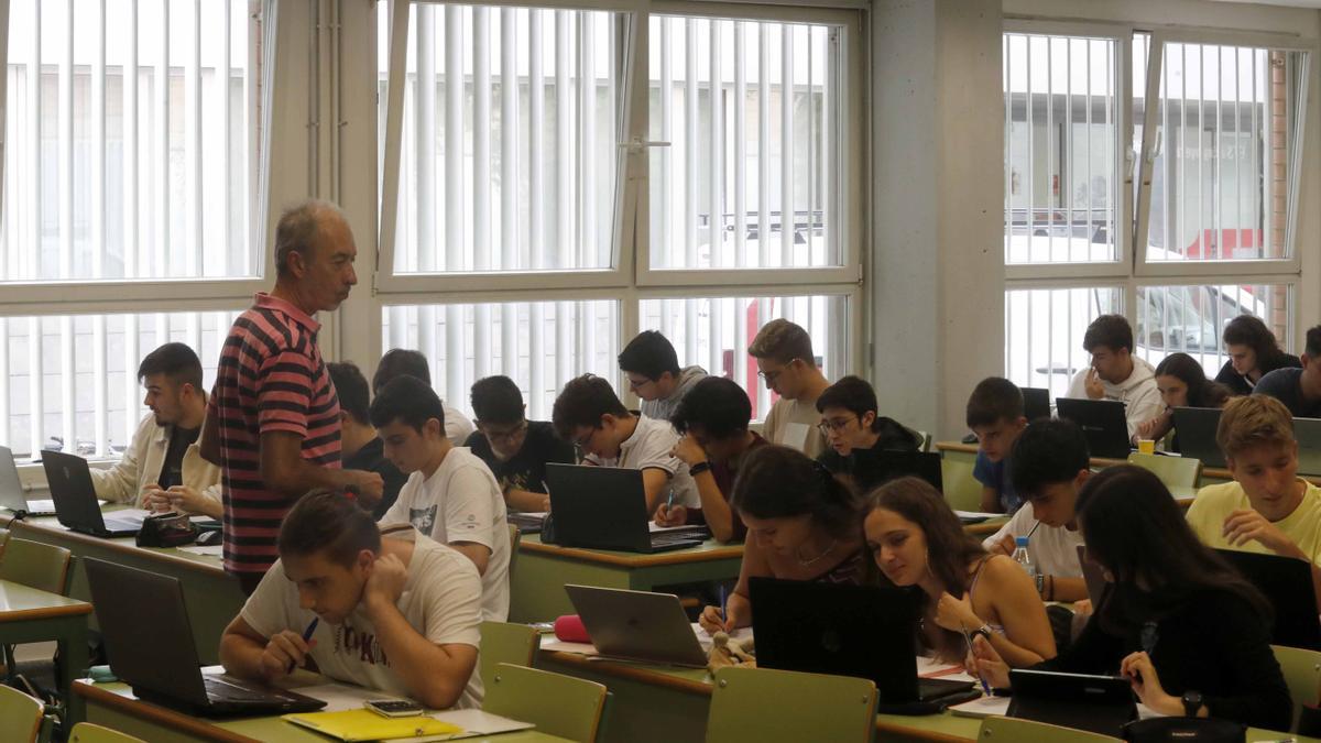 Un aula en la Universitat Politécnica de València