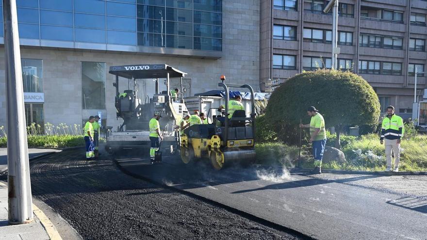 Pontevedra avanza con los asfaltados en el centro y actuará ahora en O Vao y O Campiño