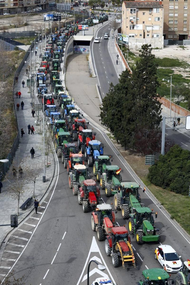 Tractorada en Zaragoza