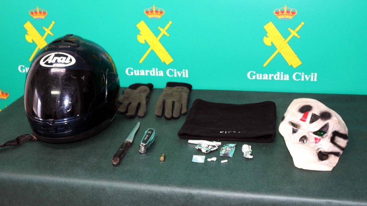 Objetos incautados por la Guardia Civil de los robos en Castrillón