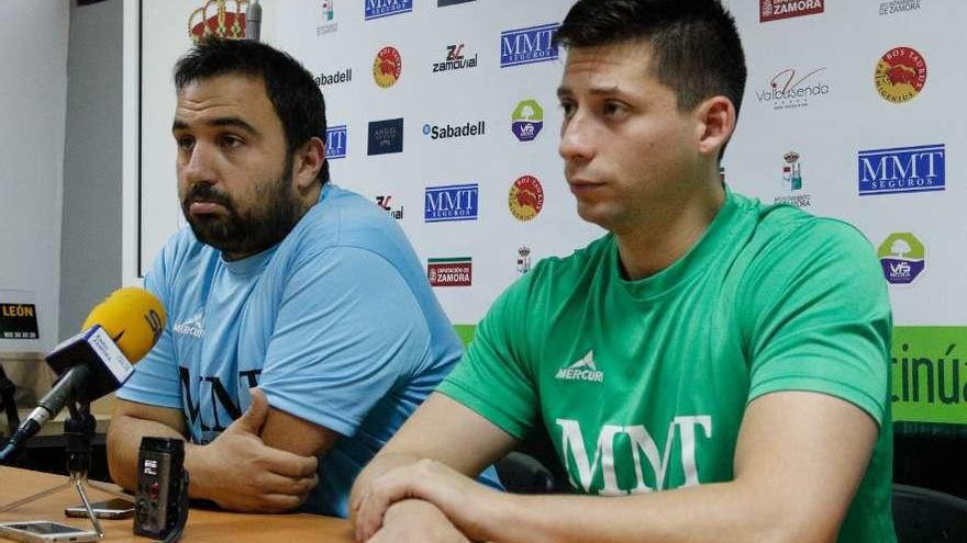 Leo Álvarez y Sebastián Ceballos, ayer en rueda de prensa.