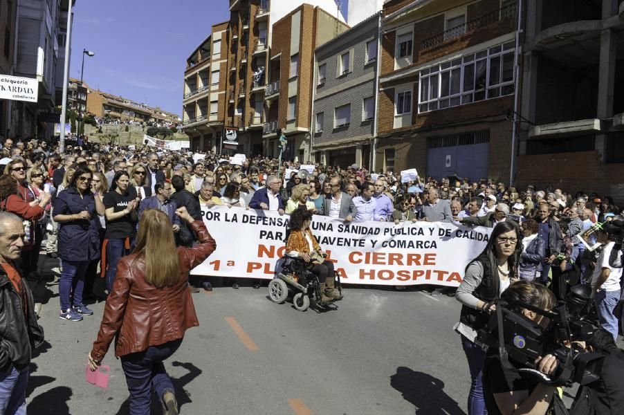 Manifestación en defensa de la sanidad en Benavent