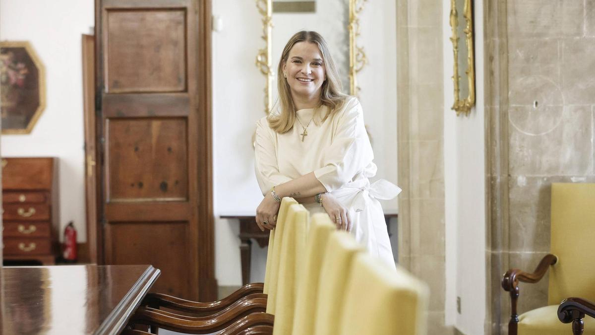 La presidenta del Govern, Marga Prohens, el pasado viernes en el Consolat.