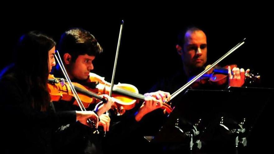 Alumnos de la escuela de música Bernardo del Río. // Iñaki Abella