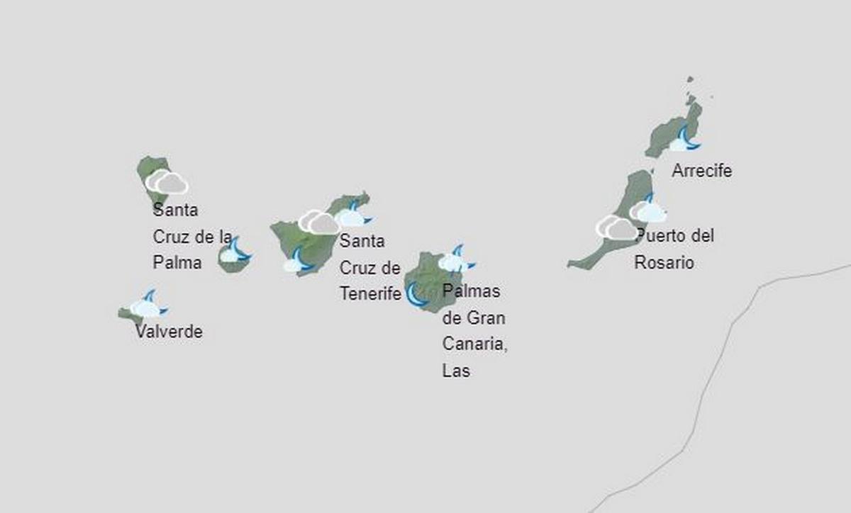 Image of the Aemet forecast for the night of this Friday, March 29, 2024.