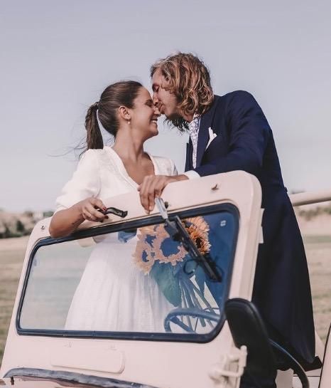 Marta Pombo y Luis Giménez, el día de su boda