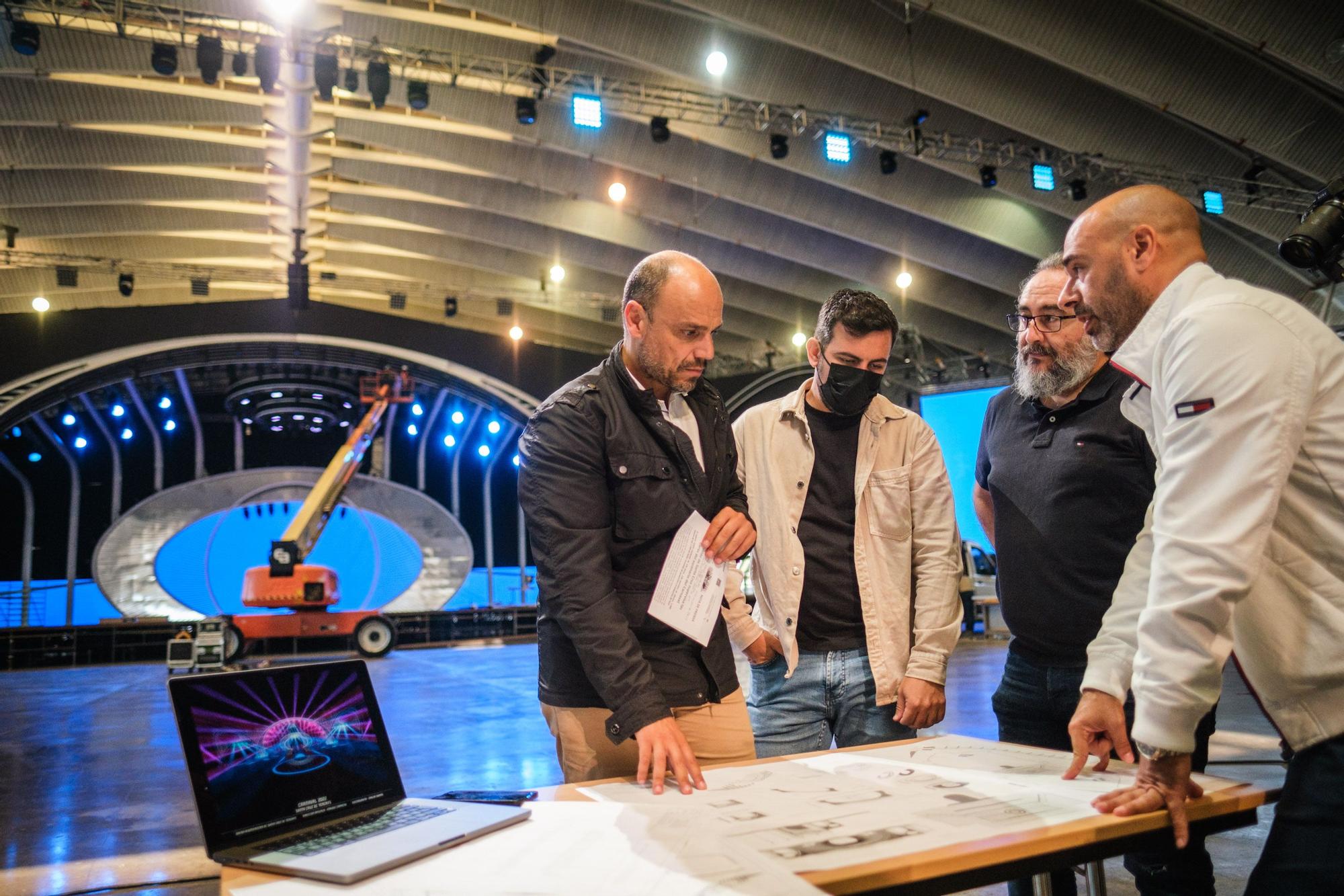 Así se prepara el Recinto Ferial para acoger el Carnaval de Tenerife