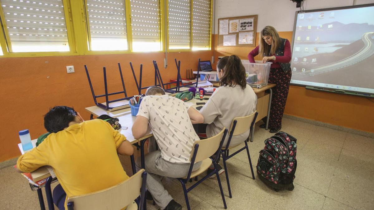 Clase reducida en un colegio de Alicante
