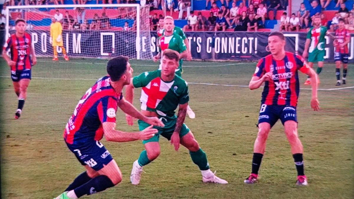 Instante del duelo entre Yeclano y Alcoyano