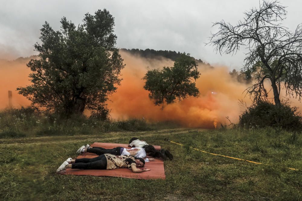 Knapp 500 Feuerwehrleute und Soldaten haben am Donnerstag (27.3.) im Waldgebiet bei Palma den Einsatz gegen einen Großbrand geübt.