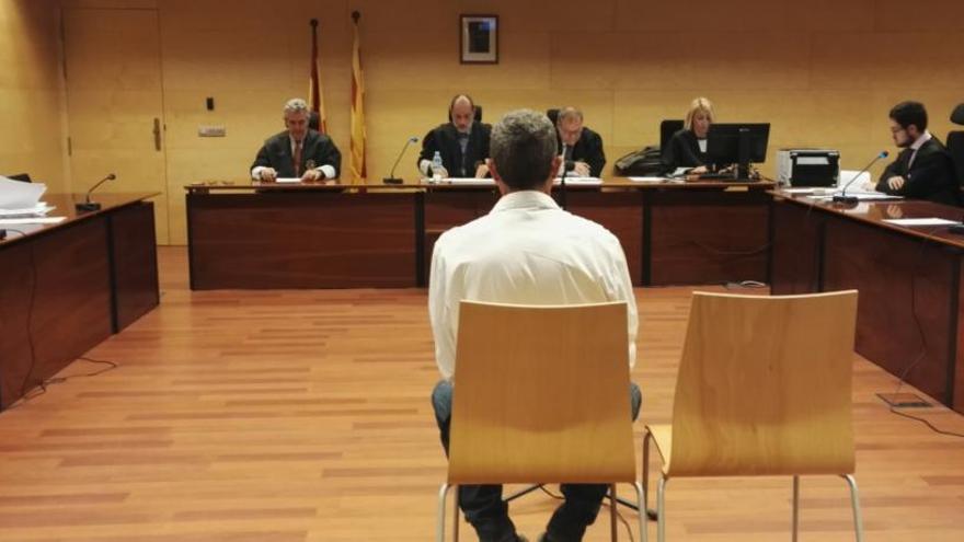 L&#039;acusat, en el judici d&#039;aquest dimecres a l&#039;Audiència de Girona.