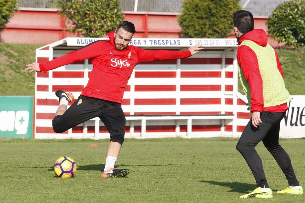 Entrenamiento del Sporting de Gijón