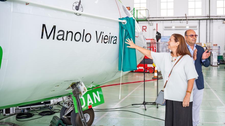 Manolo Vieira ya vuela por el cielo de Canarias gracias a Binter