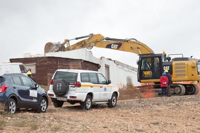 FUERTEVENTURA . - DERRIBO DE LA CASA DE LA ABUELA JOSEFA - 30-01-18 - FOTOS: GABRIEL FUSELLI