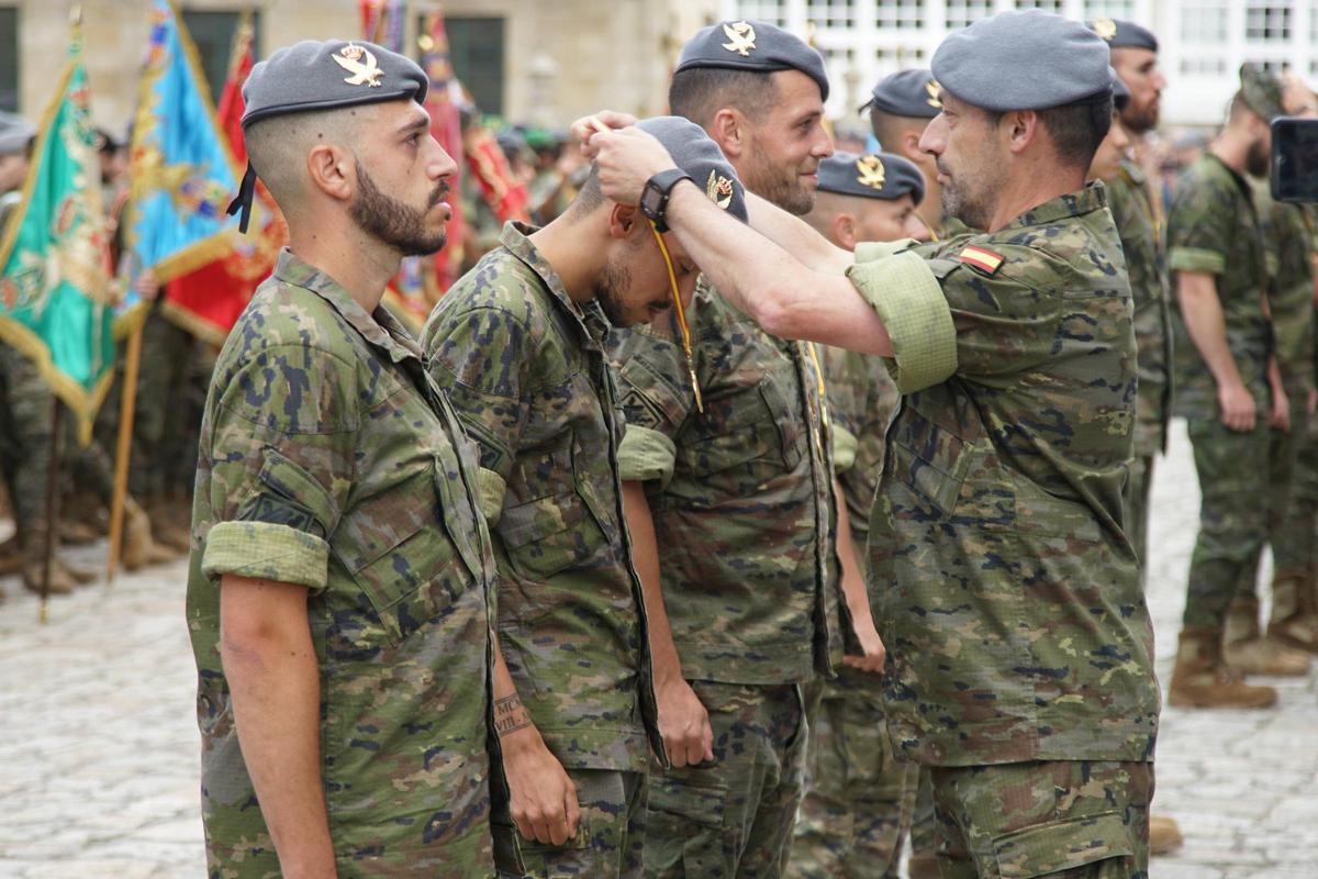 Entrega de premios tras la prueba por relevos de la Brilat en el Camino de Santiago