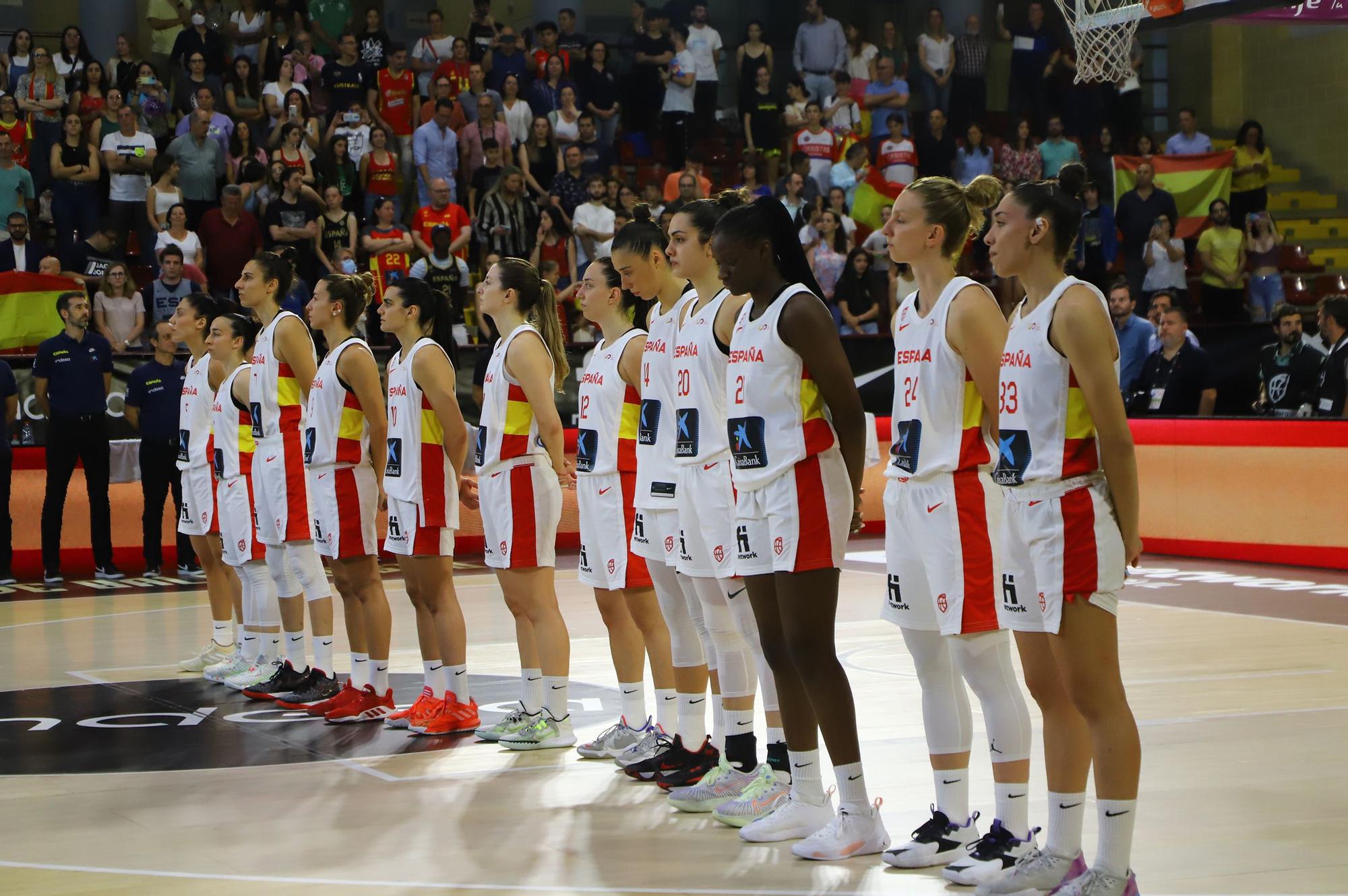 La selección española femenina de baloncesto ante Bélgica, en imágenes