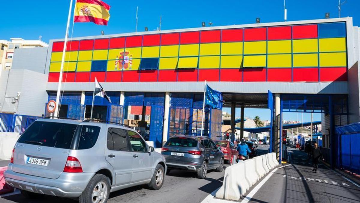 27 de enero de 2023. El Tarajal, Ceuta- Frontera de El Tarajal entre Ceuta y Marruecos.