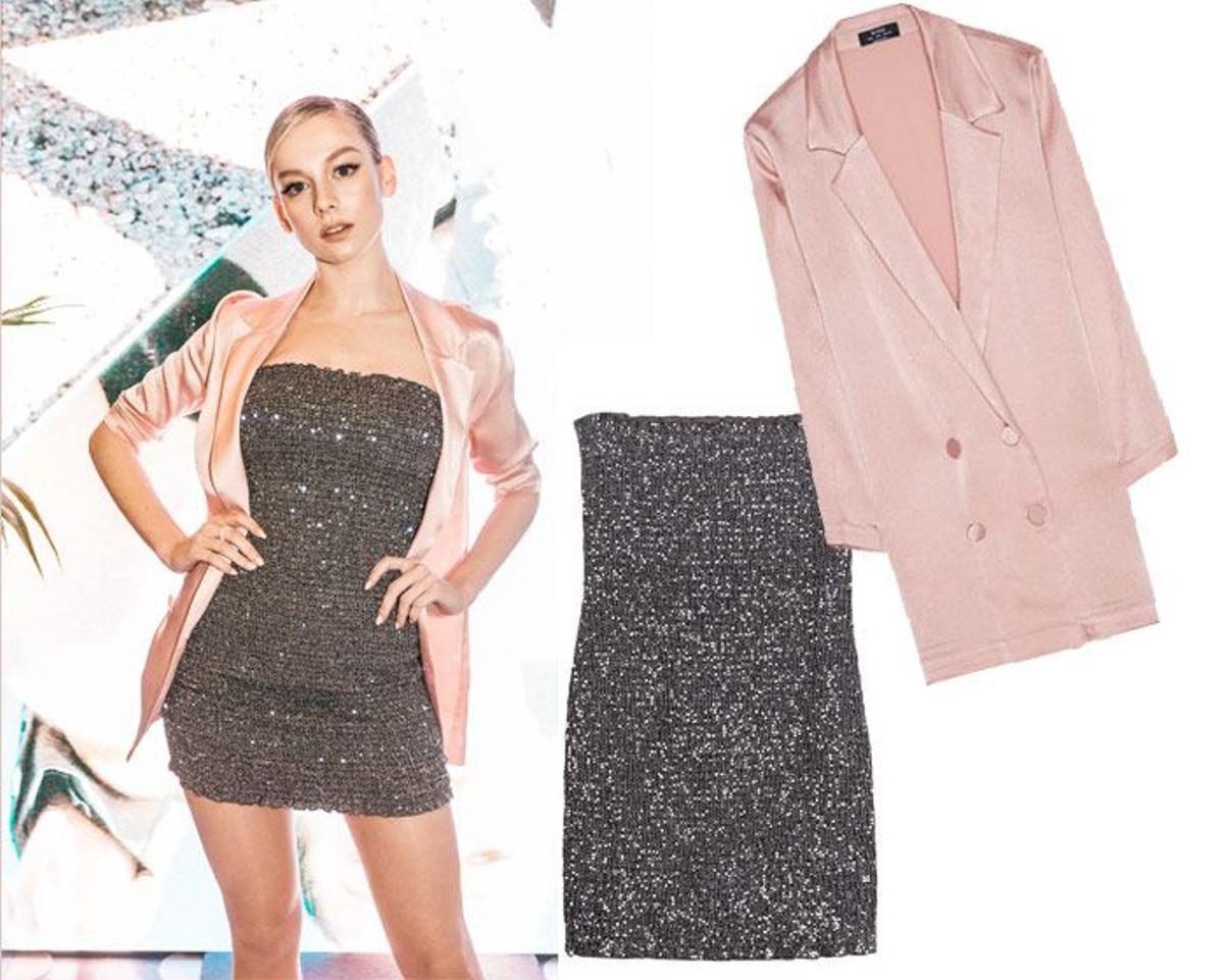 Ester Expósito con total look de Bershka