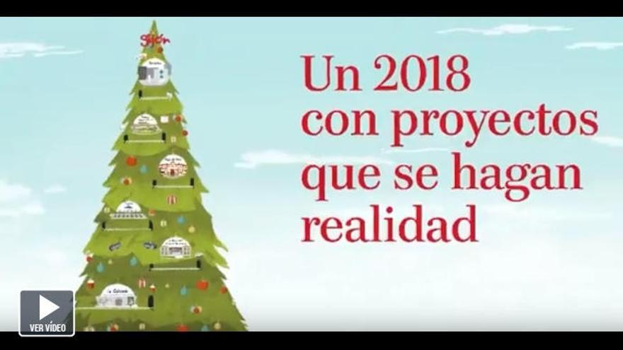 El curioso (y optimista) vídeo con el que felicita la Navidad el Ayuntamiento de Gijón