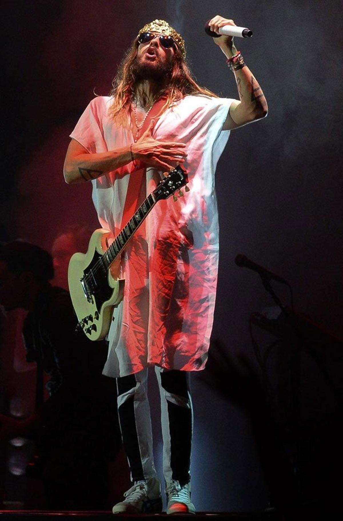 Jared Leto en el concierto en Sao Paulo