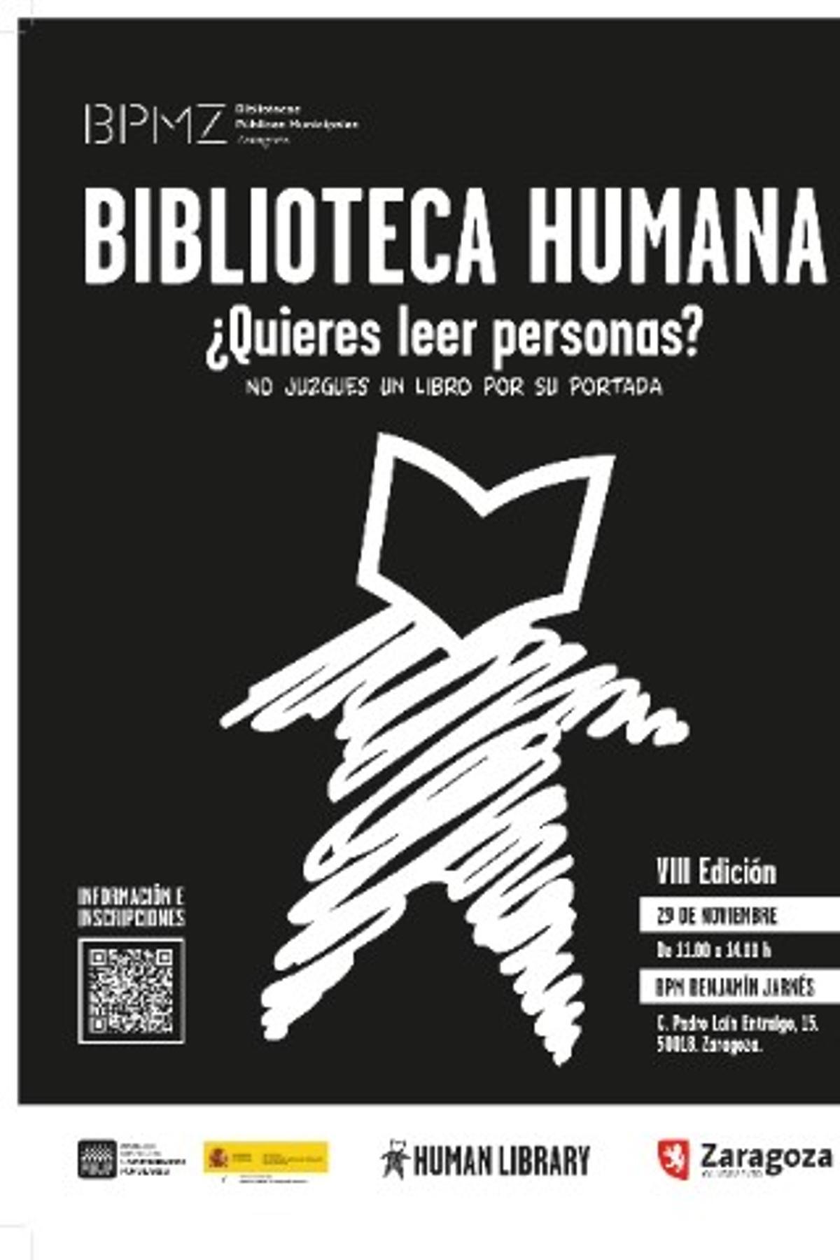 Cartel de las sesiones de la Biblioteca Humana del próximo 29 de noviembre