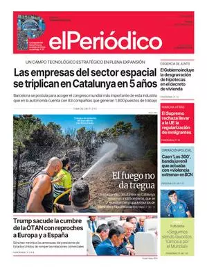 La portada de EL PERIÓDICO del 9 de julio de 2026