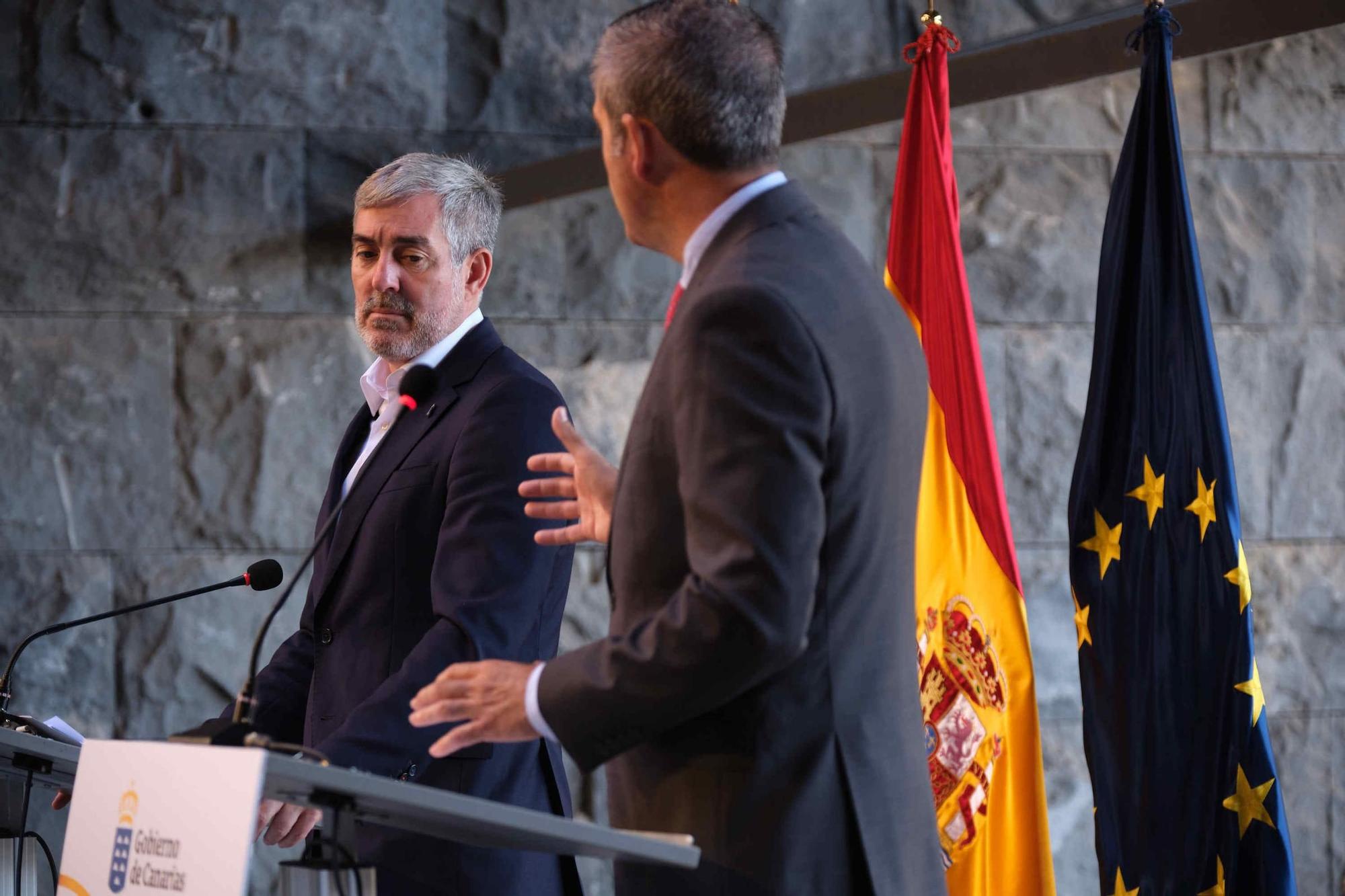 Fernando Clavijo y Manuel Domínguez hacen un balance de los primeros cien días de gobierno