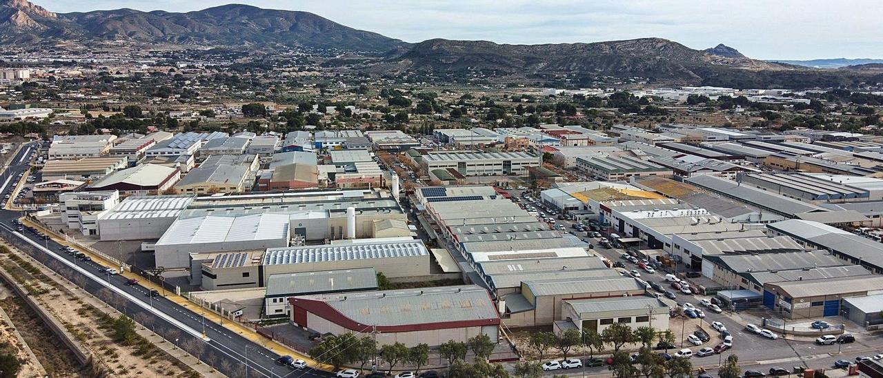 Uno de los polígonos industriales de la provincia de Alicante.  |