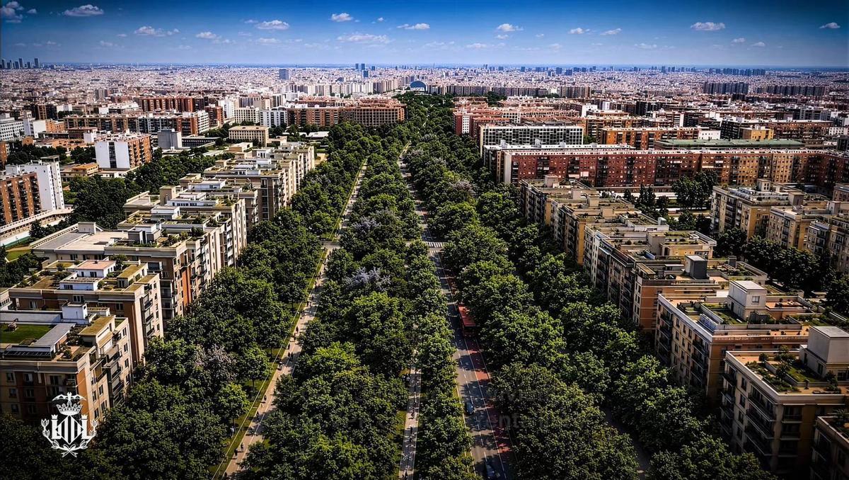 Figuración de la zona verde del futuro Paseo García Lorca de València.