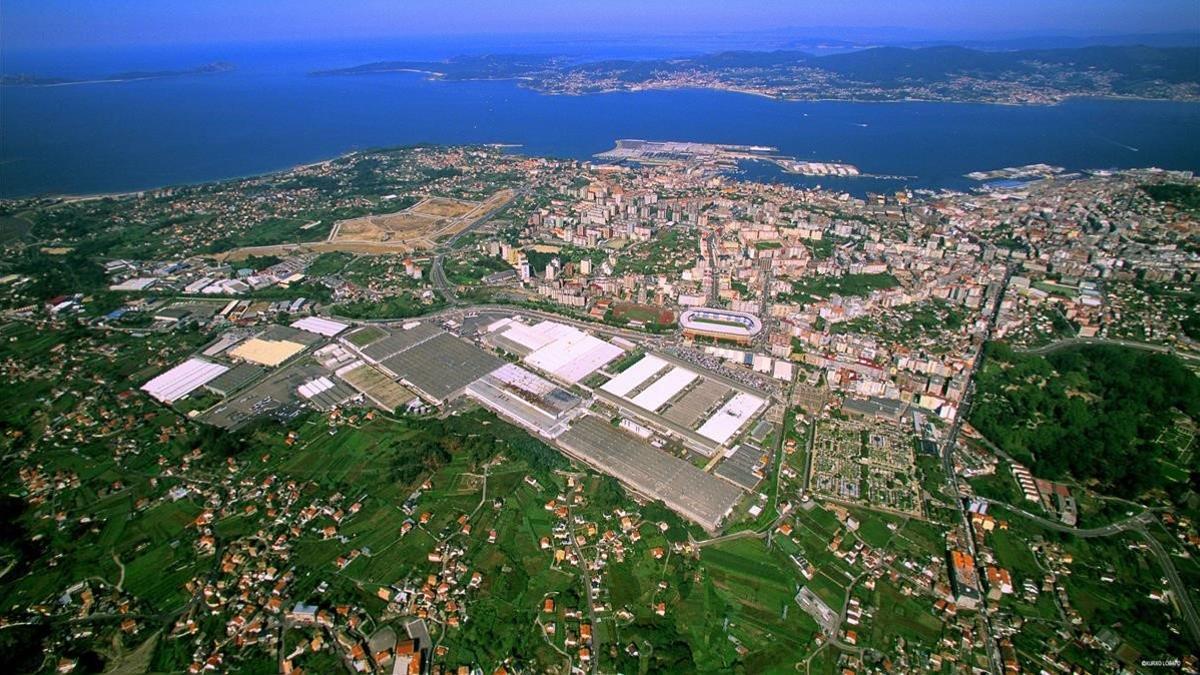 Imagen aérea de Vigo