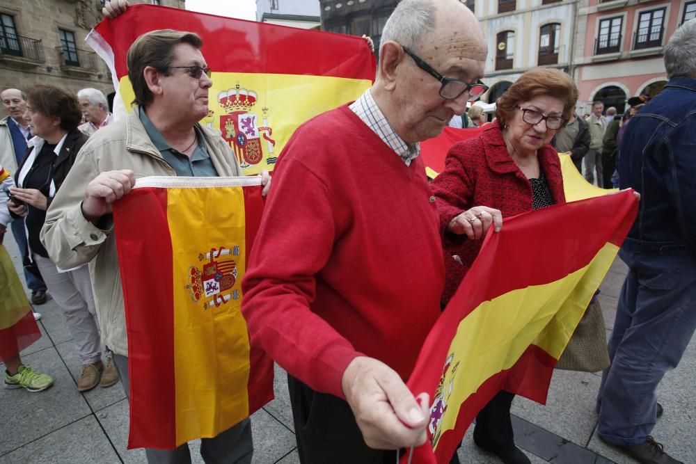 Manifestación en Avilés por la unidad de España