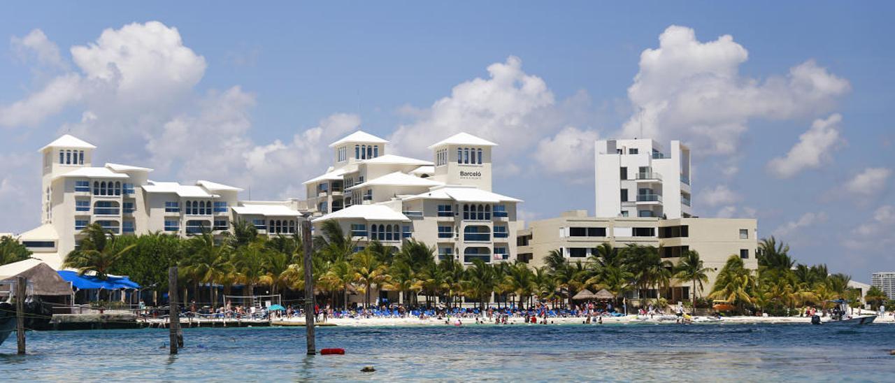 Imagen de un hotel de Cancún, en el Caribe mexicano.