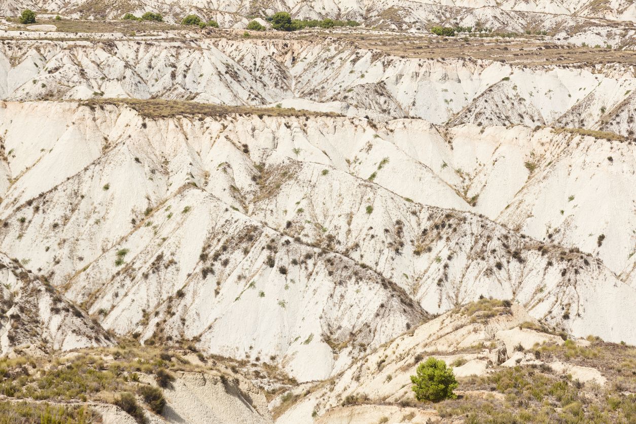 Así de árido es el Barranco de Gebas, en Murcia