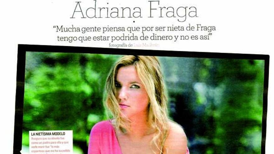 Adriana Fraga posa para un reportaje. / &#039;EL MAGAZINE DE EL MUNDO&#039;