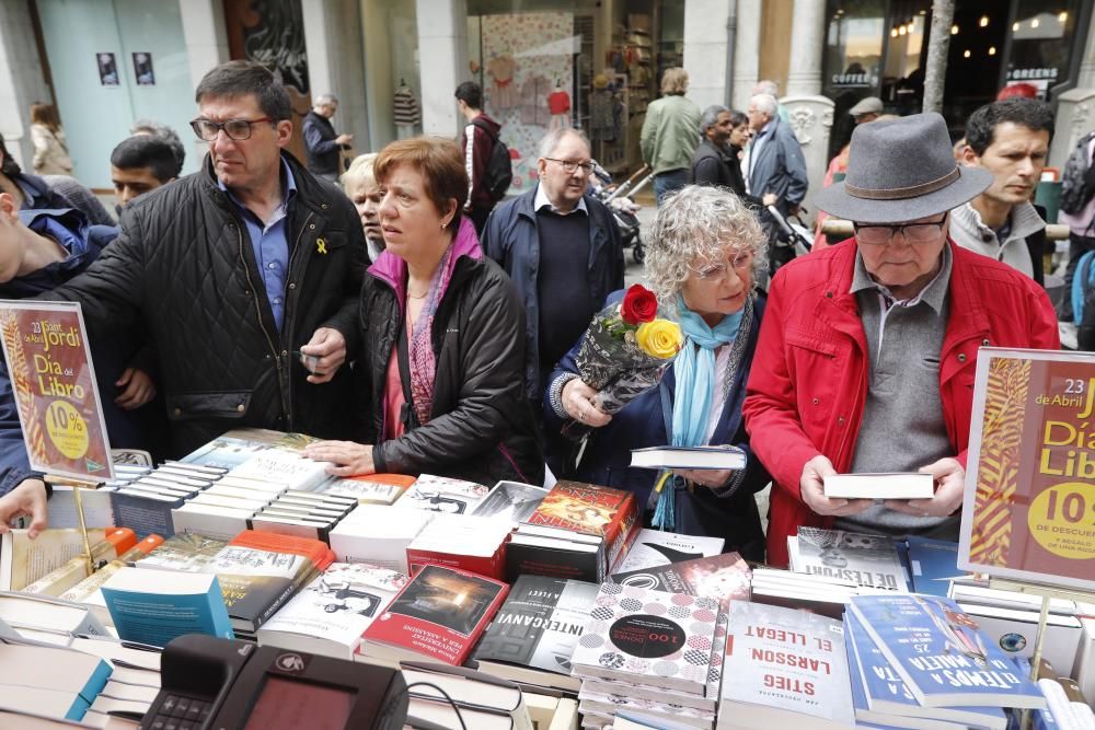 Diada de Sant Jordi 2019 a Girona.