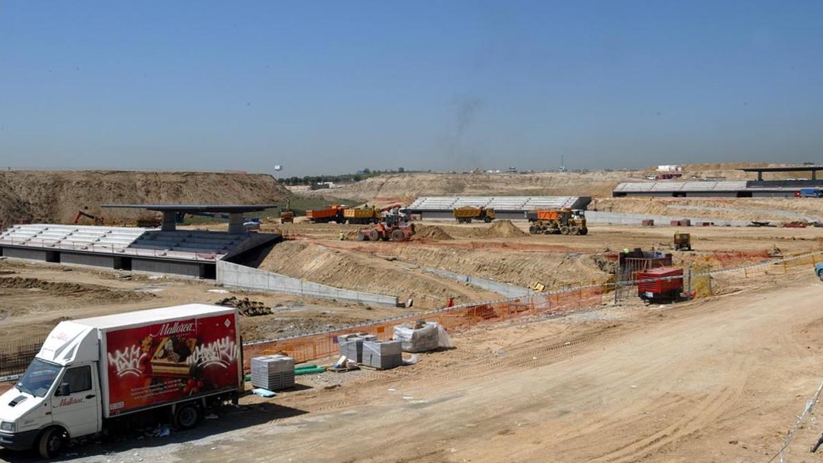 Imagen de los terrenos de la Ciudad Deportiva de Valdebebas