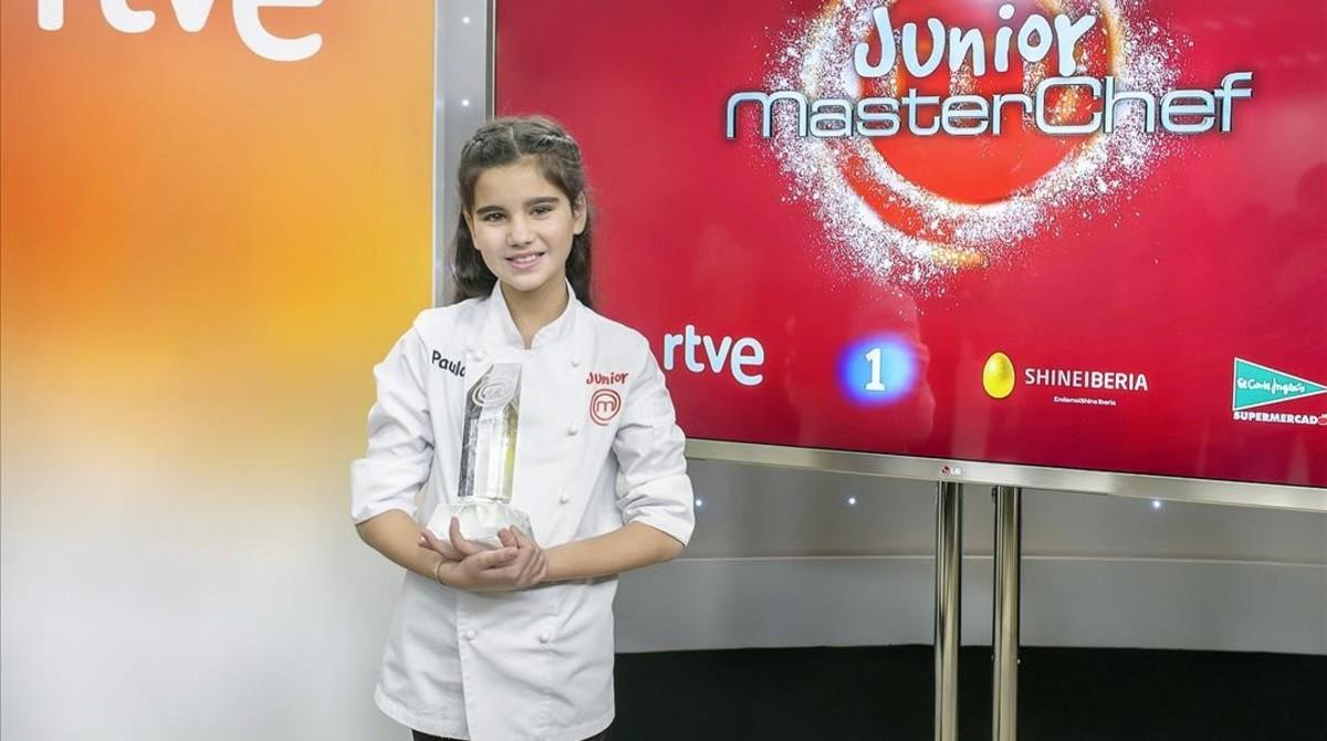 Paula, la nena de Mataró de 10 anys que va aconseguir la victòria a Masterchef Junior 4.