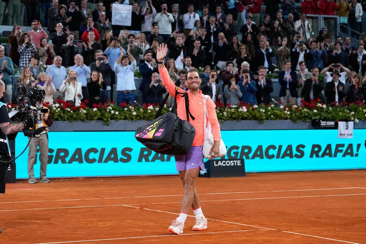 Rafa Nadal se despide de Madrid.