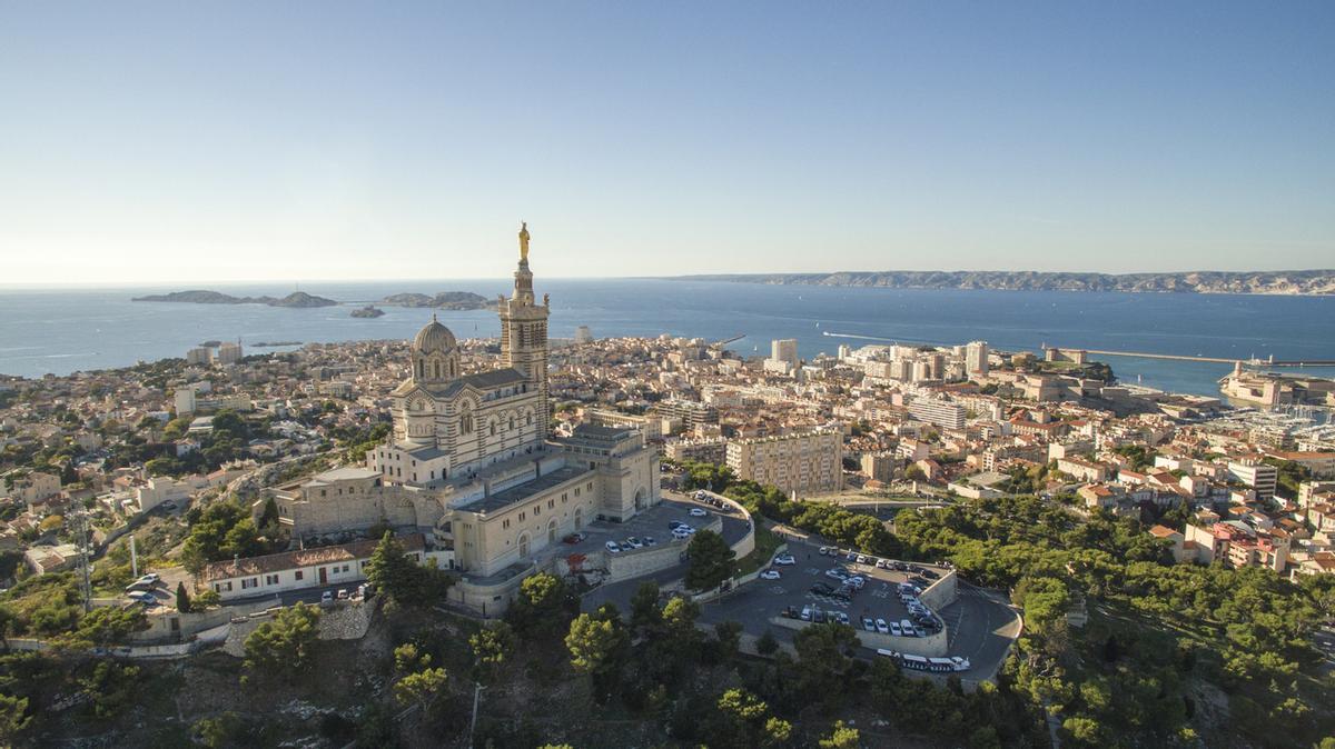 Vista panorámica de Marsella.
