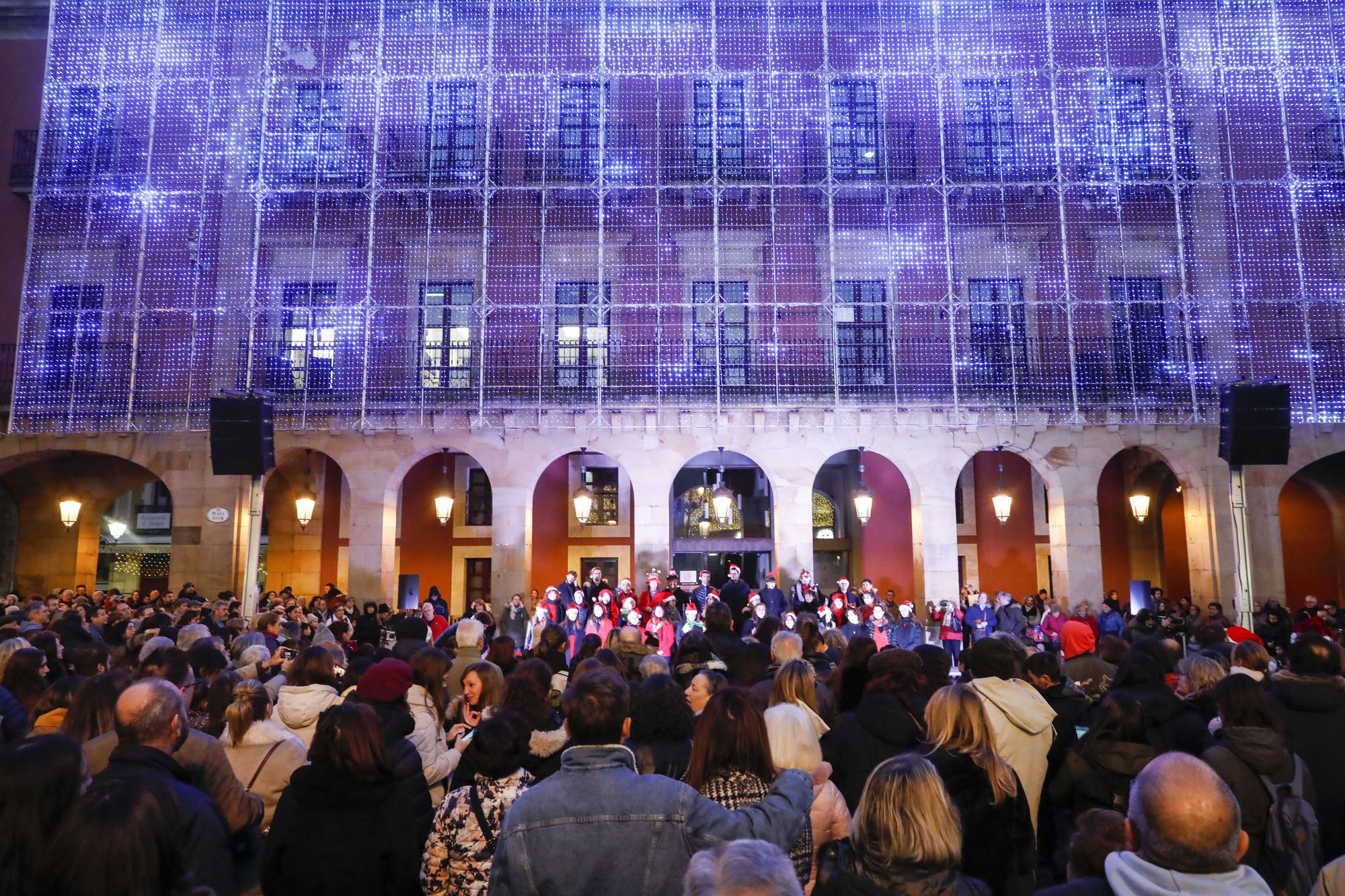 Luces de Navidad en Gijón