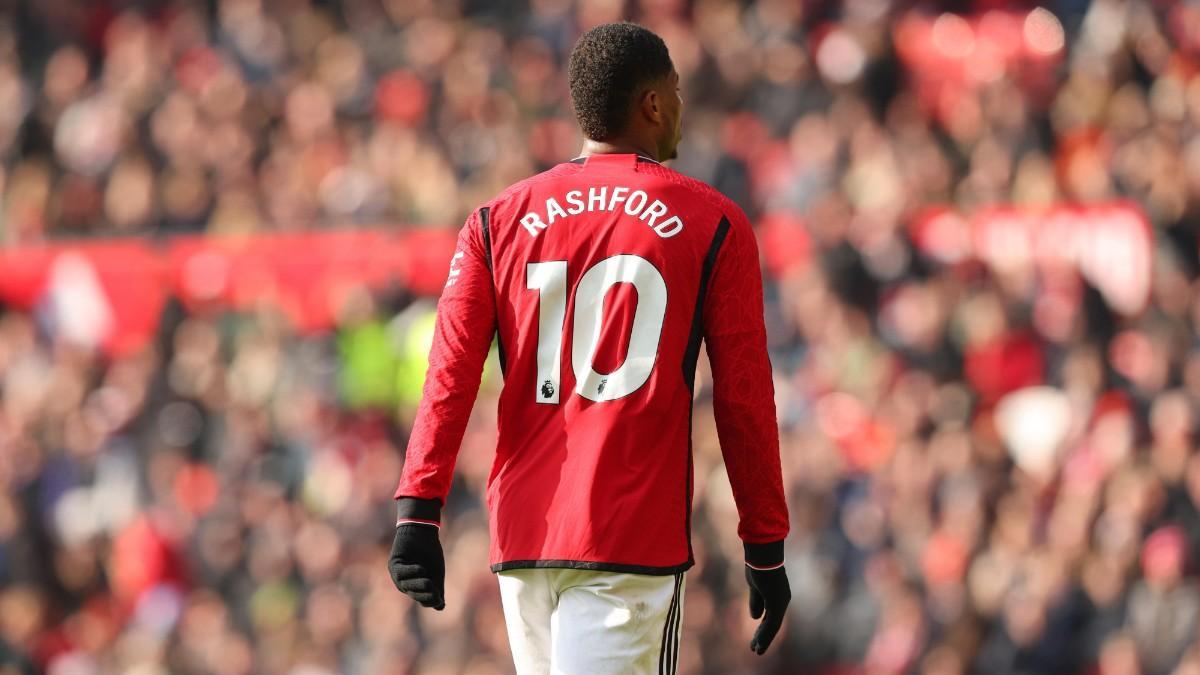 Rashford, durante un partido