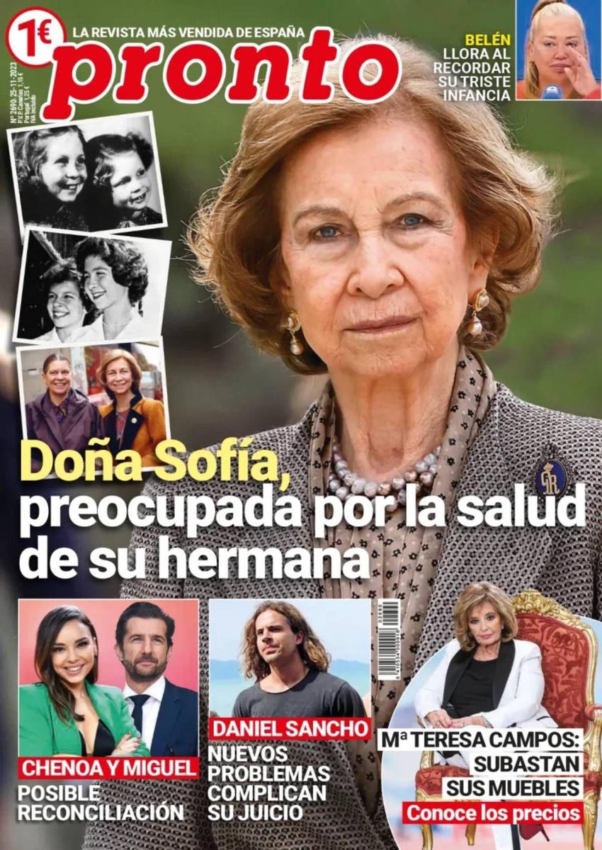 Portada revista Pronto del 20 de noviembre de 2023