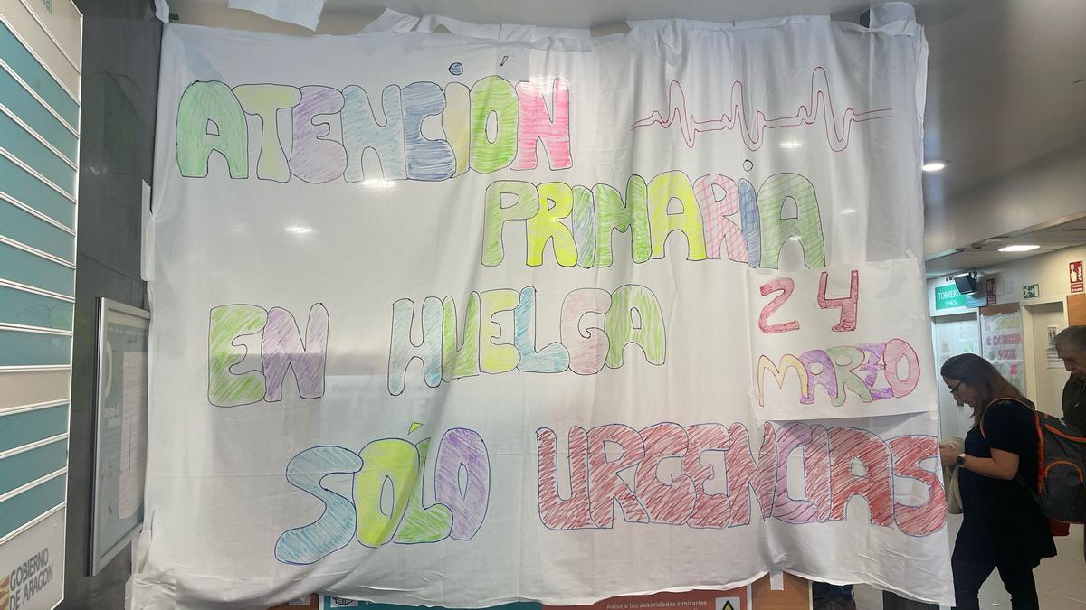 Huelga en los centros de salud de Zaragoza.