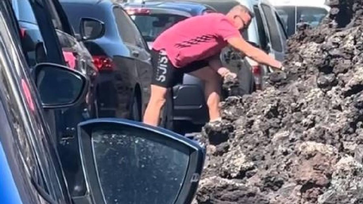 Un turista 'cazado' sustrayendo piedras del Parque Nacional de Timanfaya