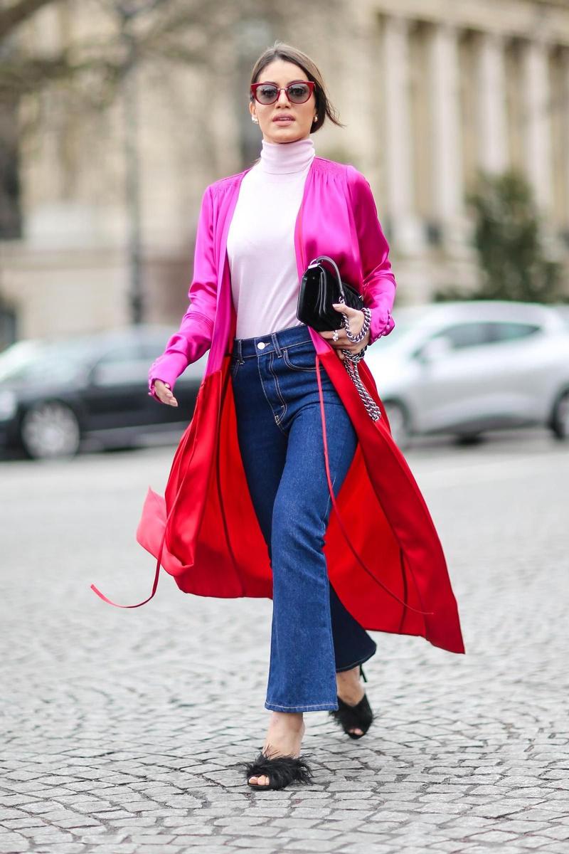 Combinaciones en rosa y rojo: un look de básicos