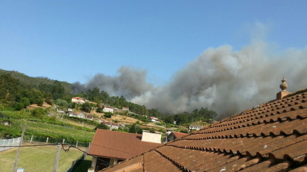 Incendio en Tenorio, Cotobade