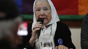 Nora Cortiñas, integrante de Madres de Plaza de Mayo Línea Fundadora, en imagen de archivo.