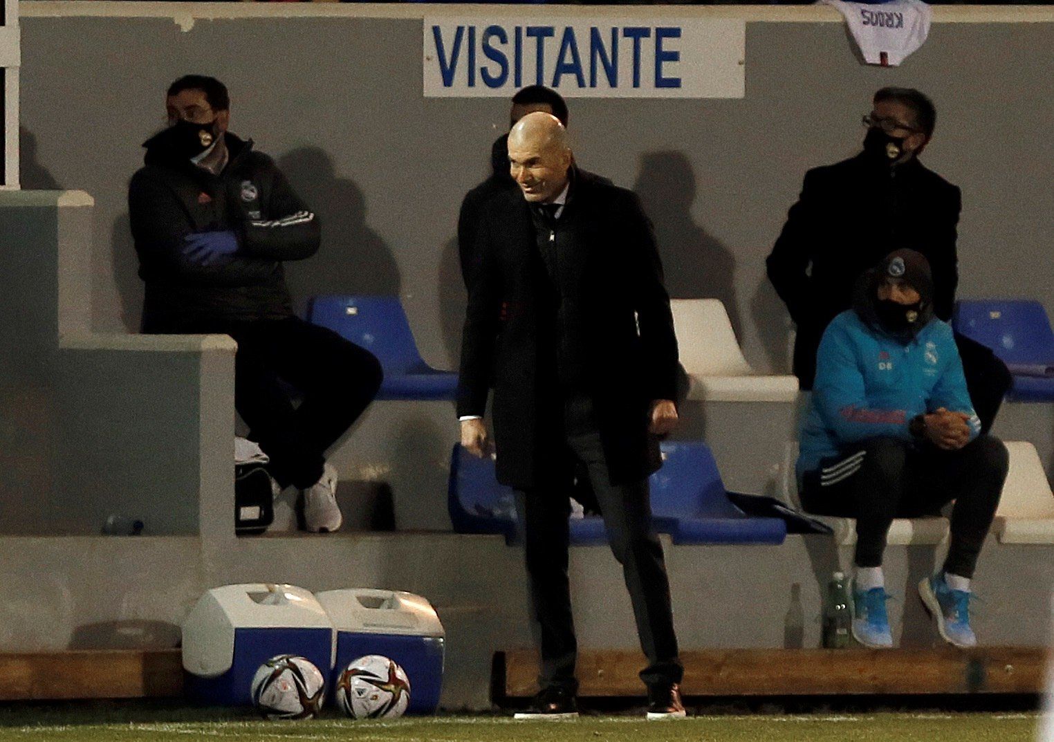 Zidane, en el Alcoyano-Madrid de la Copa del Rey