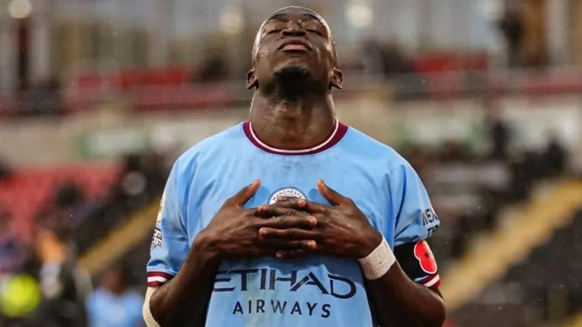 Carlos Borges, celebrando su gol ante el United